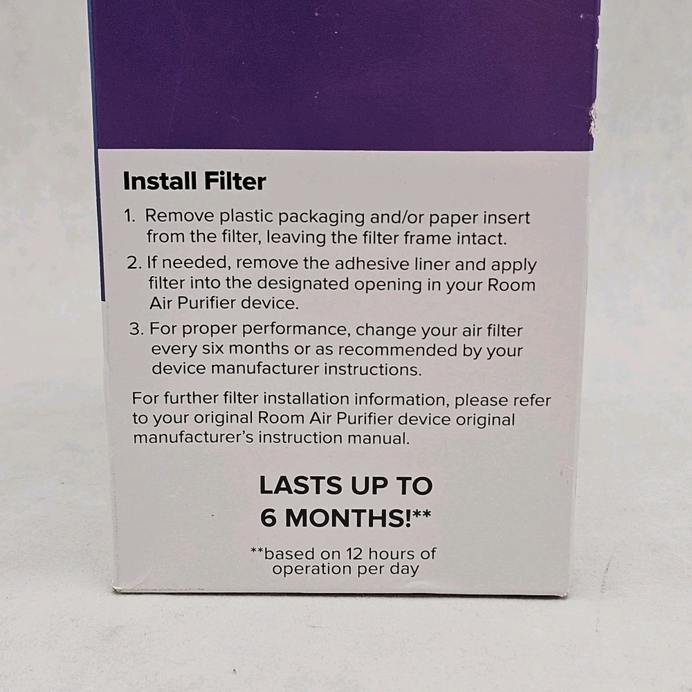 NWT 3M Filtrete A/D/H Advanced Allergen Bacteria Virus HEPA Air Filter 2 Pack - Picture 5 of 5